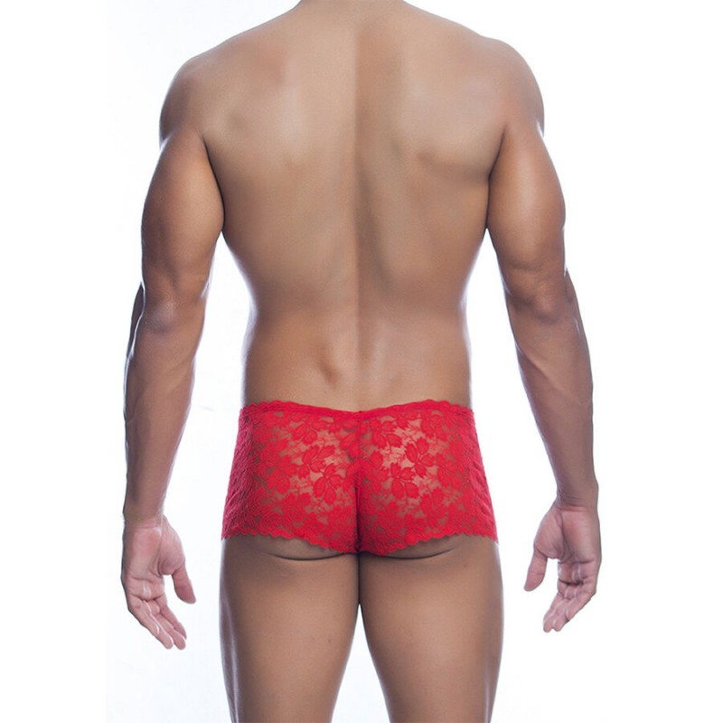 MOB BOXER ENCAJE ROJO TALLA L XL