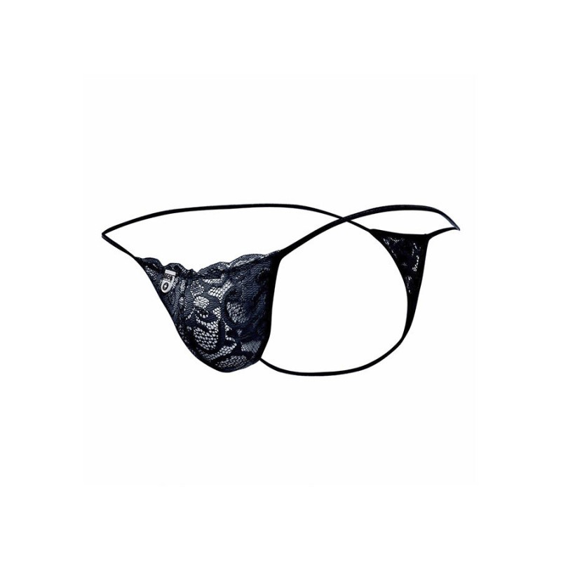 MOB TANGA DE ENCAJE NEGRO TALLA L XL