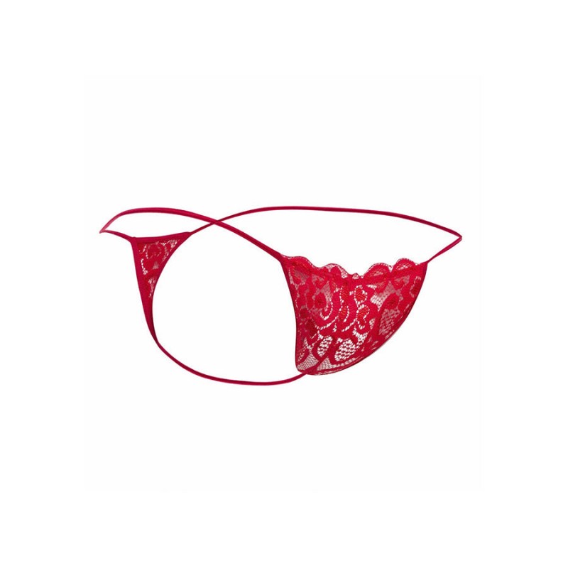 MOB TANGA DE ENCAJE ROJO TALLA L XL