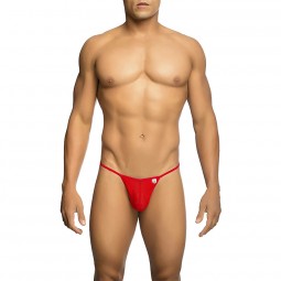 MOB TANGA TRANSPARENTE CON FORMA DE T ROJO TALLA L XL