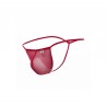 MOB TANGA TRANSPARENTE CON FORMA DE T ROJO TALLA L XL