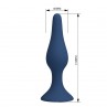 MR PLAY PLUG ANAL CoNICO SILICONA AZUL XL