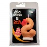 DIABLO PICANTE VELA PENE EN FORMA DE NuMERO 8 COLOR CARNE