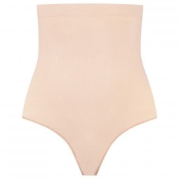 BYE BRA TANGA DE TALLE ALTO SIN COSTURAS BEIGE TALLA M