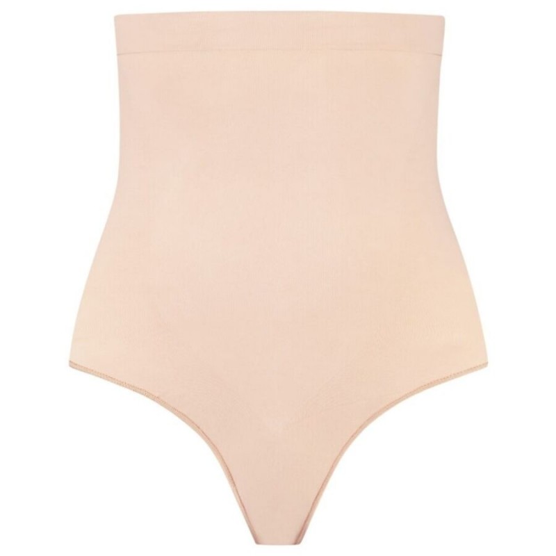 BYE BRA TANGA DE TALLE ALTO SIN COSTURAS BEIGE TALLA M