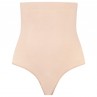 BYE BRA TANGA DE TALLE ALTO SIN COSTURAS BEIGE TALLA M