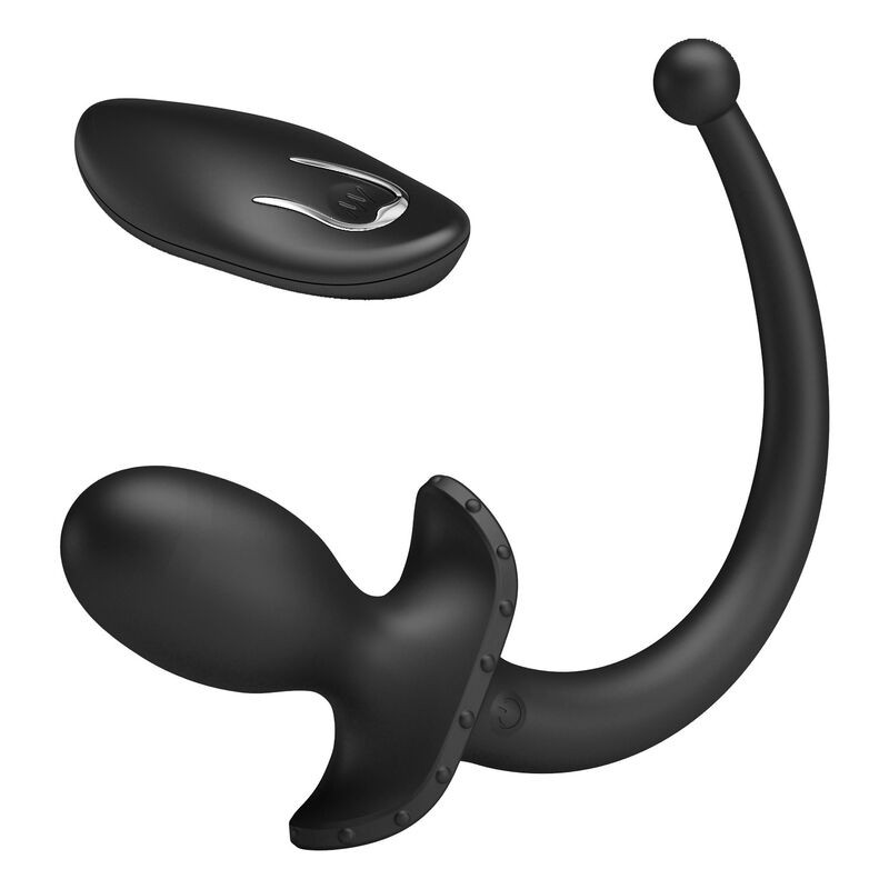 MR PLAY VIBRADOR ANAL Y PERINEAL CON CONTROL REMOTO INALaMBRICO NEGRO