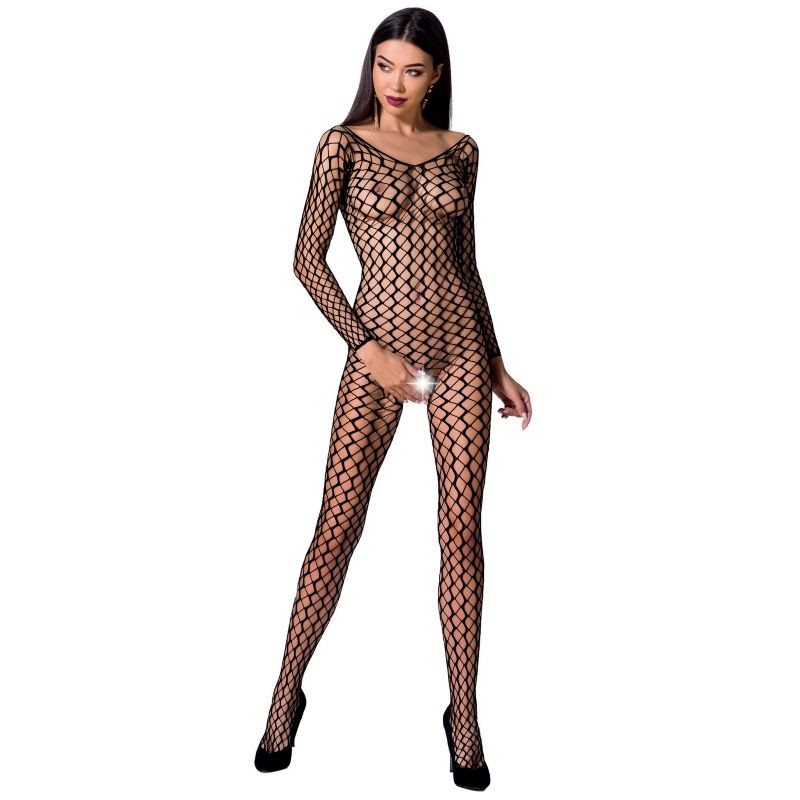 PASSION WOMAN BS068 BODYSTOCKING NEGRO TALLA uNICA