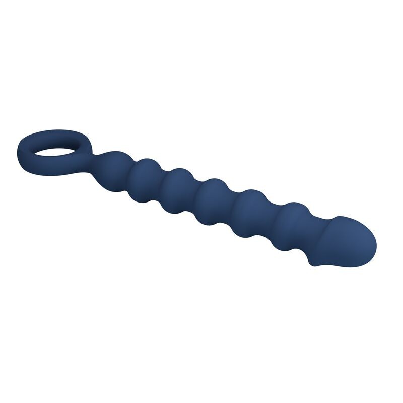 MR PLAY BOLAS ANALES Y PLUG ANAL SILICONA AZUL Ø 34 CM 285 CM