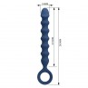 MR PLAY BOLAS ANALES Y PLUG ANAL SILICONA AZUL Ø 34 CM 285 CM