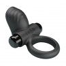 PRETTY LOVE ANILLO VIBRADOR PARA PENE ADRIEN 10 FUNCIONES NEGRO