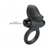 PRETTY LOVE ANILLO VIBRADOR PARA PENE ADRIEN 10 FUNCIONES NEGRO