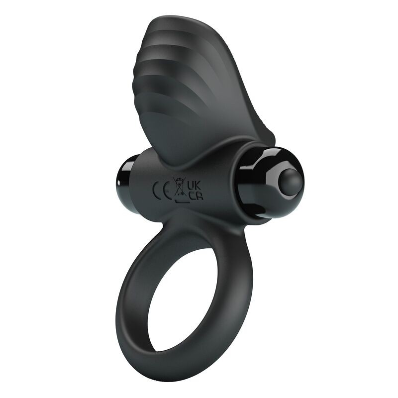 PRETTY LOVE ANILLO VIBRADOR PARA PENE ADRIEN 10 FUNCIONES NEGRO