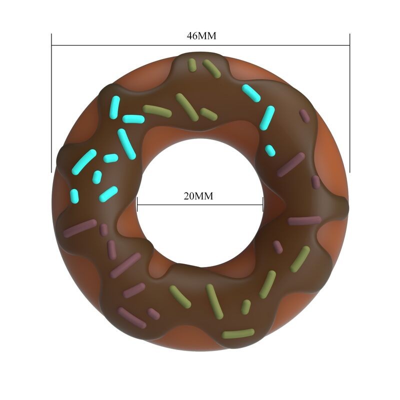PRETTY LOVE ANILLO PARA PENE SUPER DONUT MARRoN