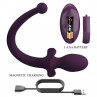 PRETTY LOVE LIOEA PLUG ANAL CON COLA VIBRADOR 12 FUNCIONES COLOR MORADO CONTROL REMOTO