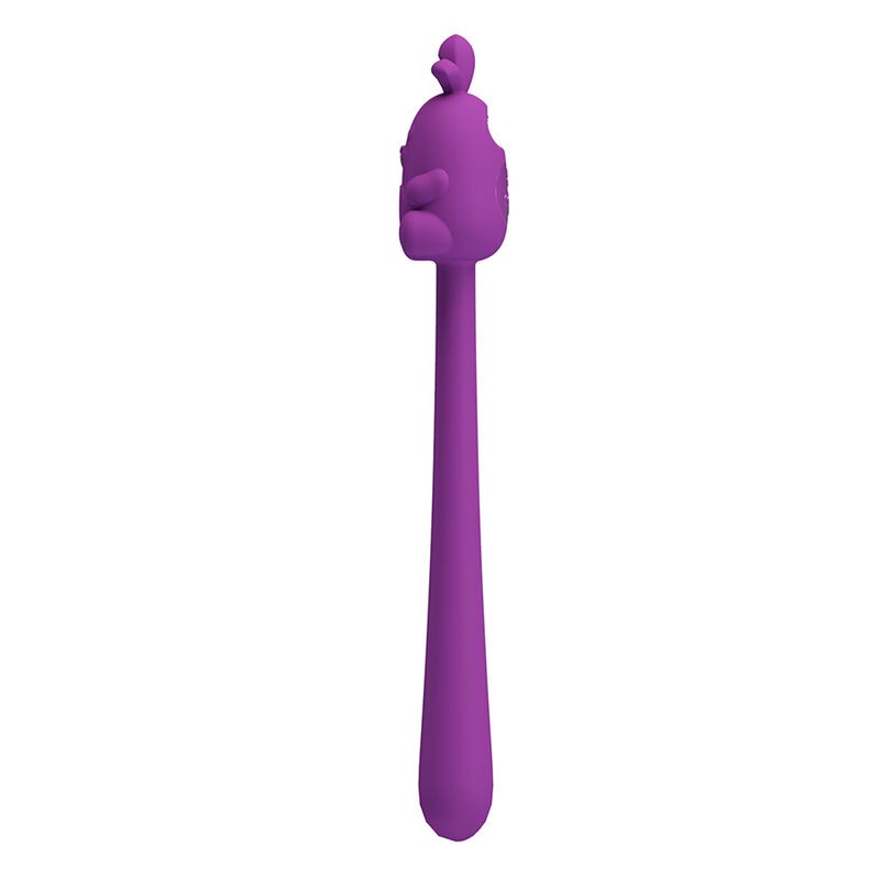 PRETTY LOVE VIBRADOR FLEXIBLE CUTE BUNNY FLIRTING STICK RECARGABLE USB MORADO