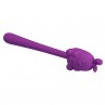 PRETTY LOVE VIBRADOR FLEXIBLE CUTE BUNNY FLIRTING STICK RECARGABLE USB MORADO