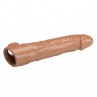 PRETTY LOVE FUNDA EXTENSORA PARA PENE AJUSTABLE 26 CM Ø 4 CM COLOR NATURAL