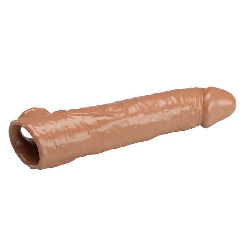 PRETTY LOVE FUNDA EXTENSORA PARA PENE AJUSTABLE 26 CM Ø 4 CM COLOR MARRoN