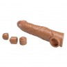 PRETTY LOVE FUNDA EXTENSORA PARA PENE AJUSTABLE 26 CM Ø 4 CM COLOR MARRoN