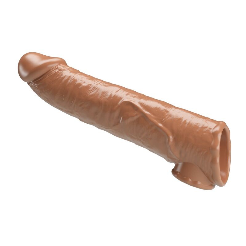 PRETTY LOVE FUNDA EXTENSORA PARA PENE AJUSTABLE 26 CM Ø 4 CM COLOR MARRoN