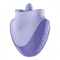 SATISFYER TONGUE DANCER ESTIMULADOR CLITORIANO CON VIBRACIoN Y PULSACIONES LILA