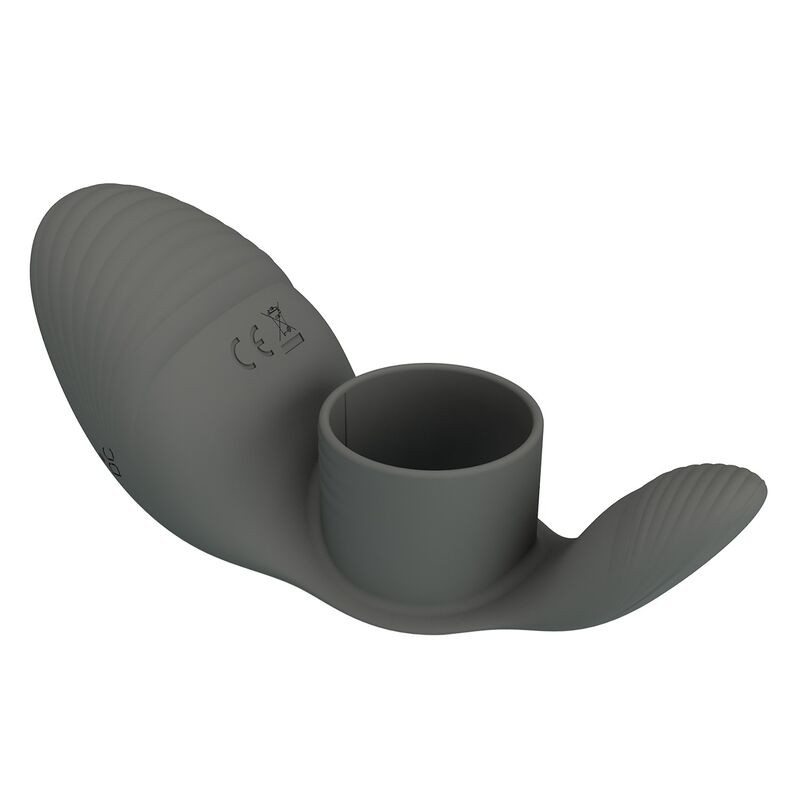 PRETTY LOVE ANILLO VIBRADOR RECARGABLE CON DOBLE ESTIMULACIoN