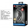 PRETTY LOVE GOODWIN ANILLO VIBRADOR DOBLE PARA PENE RECARGABLE NEGRO
