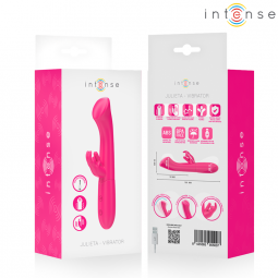INTENSE JULIETA VIBRADOR RABBIT 186 CM 10 VIBRACIONES ROSA