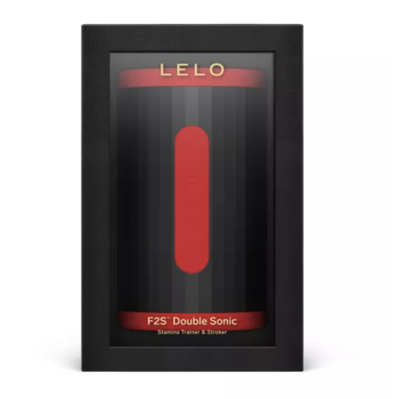 LELO F2S DOUBLE SONIC MASTURBADOR MASCULINO CON DOBLE ESTIMULACIoN SoNICA ROJO
