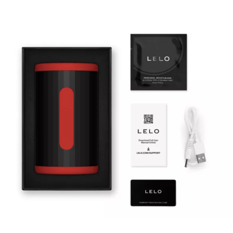 LELO F2S DOUBLE SONIC MASTURBADOR MASCULINO CON DOBLE ESTIMULACIoN SoNICA ROJO
