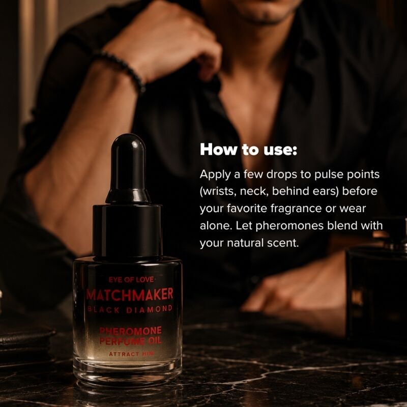 EYE OF LOVE MATCHMAKER BLACK DIAMOND ACEITE PERFUMADO CON FEROMONAS 20 ML