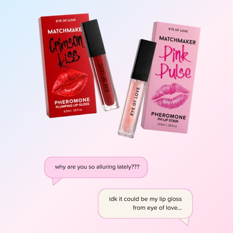 EYE OF LOVE MATCHMAKER CRIMSON KISS BRILLO LABIAL ROJO EFECTO VOLUMEN CON FEROMONAS 85 ML