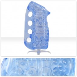 FLESHLIGHT FLESHSKINS GRIP BLUE ICE MASTURBADOR MANUAL AZUL