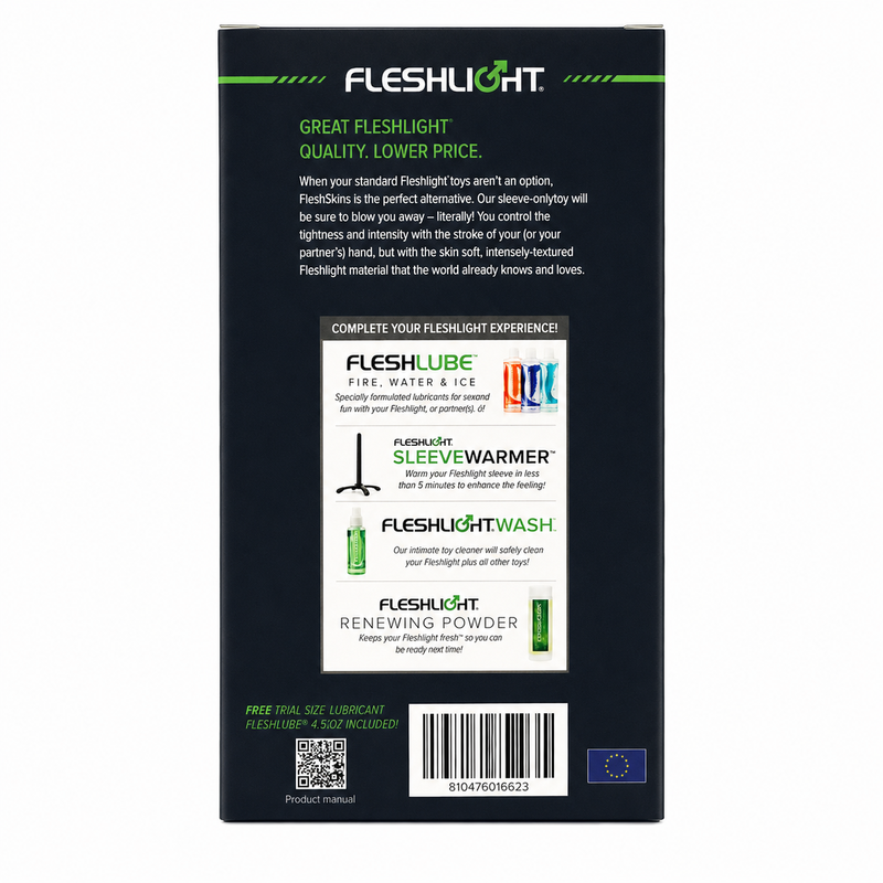 FLESHLIGHT FLESHSKINS GRIP BLUE ICE MASTURBADOR MANUAL AZUL