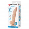 PRETTY LOVE FABIAN DILDO FLEXIBLE CON VENTOSA CARNE