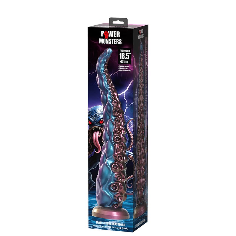 POWER MONSTERS ABYSSAL TENTACLE DILDO TRICOLOR 46 CM Ø 7 CM