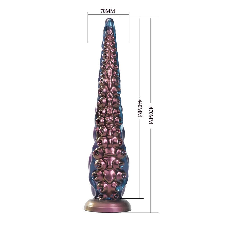 POWER MONSTERS ABYSSAL TENTACLE DILDO TRICOLOR 46 CM Ø 7 CM