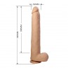 PRETTY LOVE DANY DILDO REALiSTICO FLEXIBLE CON VENTOSA 36 CM Ø 56 CM