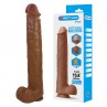 PRETTY LOVE PAT DILDO REALiSTICO FLEXIBLE CON VENTOSA 40 CM Ø 6 CM MARRoN