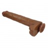 PRETTY LOVE PAT DILDO REALiSTICO FLEXIBLE CON VENTOSA 40 CM Ø 6 CM MARRoN