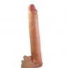 PRETTY LOVE RAEL DILDO REALiSTICO FLEXIBLE CON VENTOSA 40 CM Ø 6 CM MARRoN