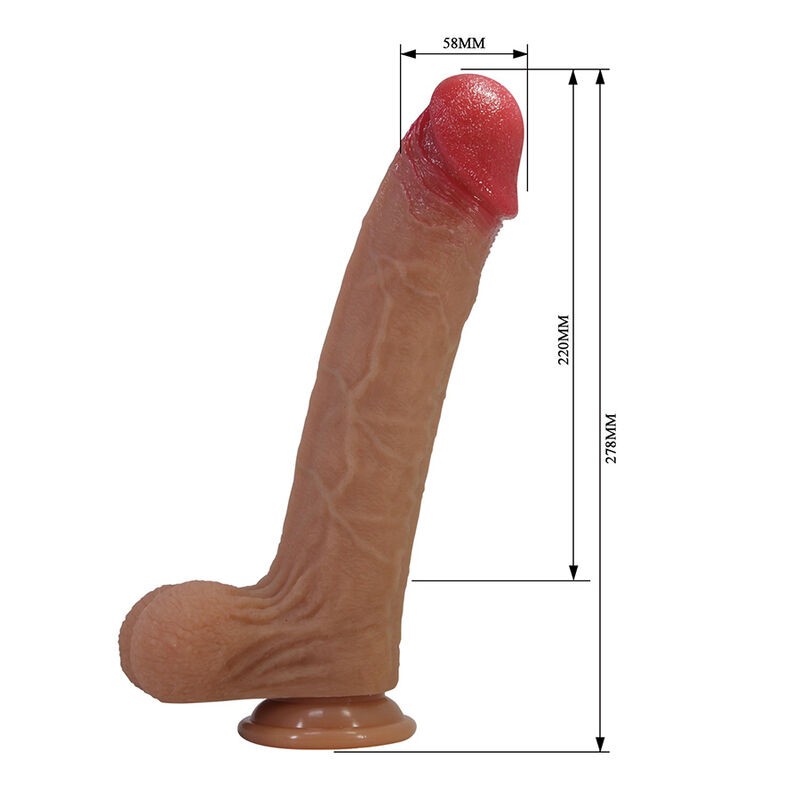 PRETTY LOVE ORSEN DILDO REALiSTICO CON VENTOSA 277 CM Ø 5 CM