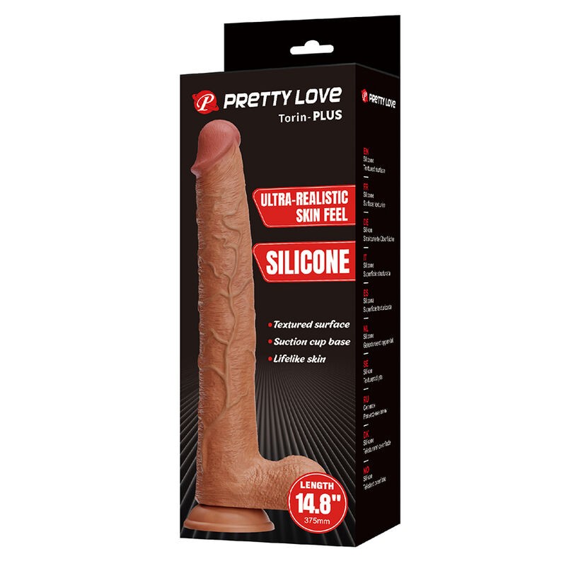 PRETTY LOVE TERIN PLUS DILDO REALiSTICO CON VENTOSA 376 CM Ø 55 CM