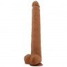 PRETTY LOVE VIGGO DILDO REALISTA TACTO SUAVE CON PIEL DESLIZANTE 365 CM MARRoN