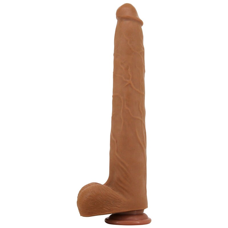 PRETTY LOVE VIGGO DILDO REALISTA TACTO SUAVE CON PIEL DESLIZANTE 365 CM MARRoN