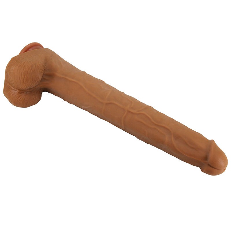 PRETTY LOVE VIGGO DILDO REALISTA TACTO SUAVE CON PIEL DESLIZANTE 365 CM MARRoN