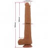 PRETTY LOVE VIGGO DILDO REALISTA TACTO SUAVE CON PIEL DESLIZANTE 365 CM MARRoN