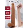 PRETTY LOVE VIGGO DILDO REALISTA TACTO SUAVE CON PIEL DESLIZANTE 365 CM MARRoN