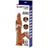 PRETTY LOVE VIGGO DILDO REALISTA TACTO SUAVE CON PIEL DESLIZANTE 365 CM MARRoN